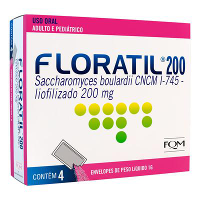Floratil 200Mg/G Farmoquímica 1G Com 4 Sachês